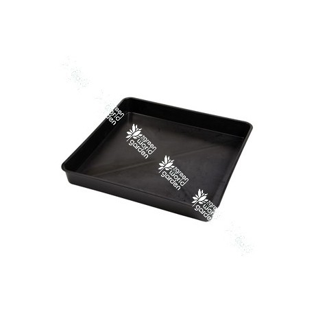 Bandeja bañera de color negra y de forma cuadrada - 120 x 120 x 12