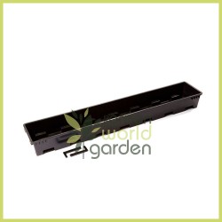 Jardinera hidro rectangular - 100 cm. + 2 codos desagüe
